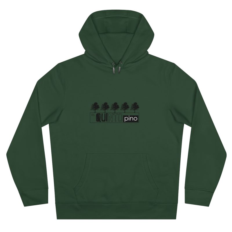 Sudadera con capucha King - Verde botella - Camiseta «Es quinto pino»