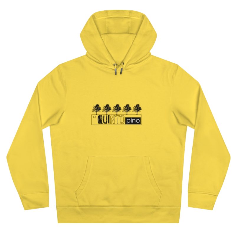 Sudadera con capucha King - Amarillo chispa - Camiseta «Es quinto pino»