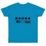 Camiseta punto liso - Azul atolon - Camiseta «Es quinto pino» Camiseta punto liso - Azul atolon - Camiseta «Es quinto pino»