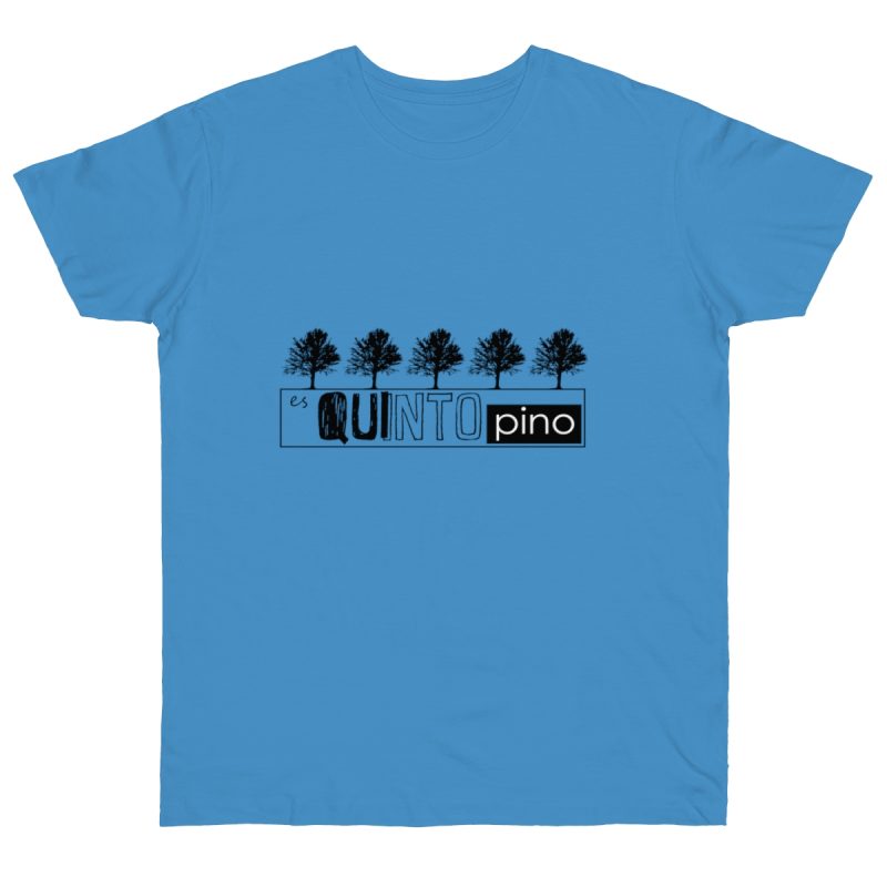 Camiseta punto liso - Azul celeste - Camiseta «Es quinto pino»