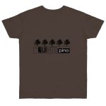 Camiseta punto liso - Marron oso - Camiseta «Es quinto pino» Camiseta punto liso - Marron oso - Camiseta «Es quinto pino»