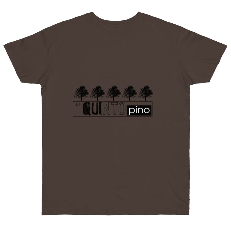 Camiseta punto liso - Marron oso - Camiseta «Es quinto pino»