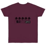 Camiseta punto liso - Burdeos - Camiseta «Es quinto pino» Camiseta punto liso - Burdeos - Camiseta «Es quinto pino»