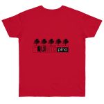 Camiseta punto liso - Rojo profundo - Camiseta «Es quinto pino» Camiseta punto liso - Rojo profundo - Camiseta «Es quinto pino»