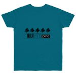 Camiseta punto liso - Azul diva - Camiseta «Es quinto pino» Camiseta punto liso - Azul diva - Camiseta «Es quinto pino»