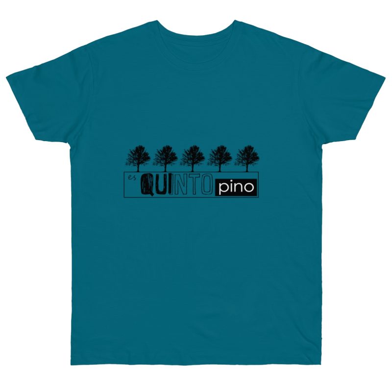 Camiseta punto liso - Azul diva - Camiseta «Es quinto pino»