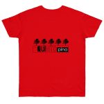 Camiseta punto liso - Rojo fuego - Camiseta «Es quinto pino» Camiseta punto liso - Rojo fuego - Camiseta «Es quinto pino»
