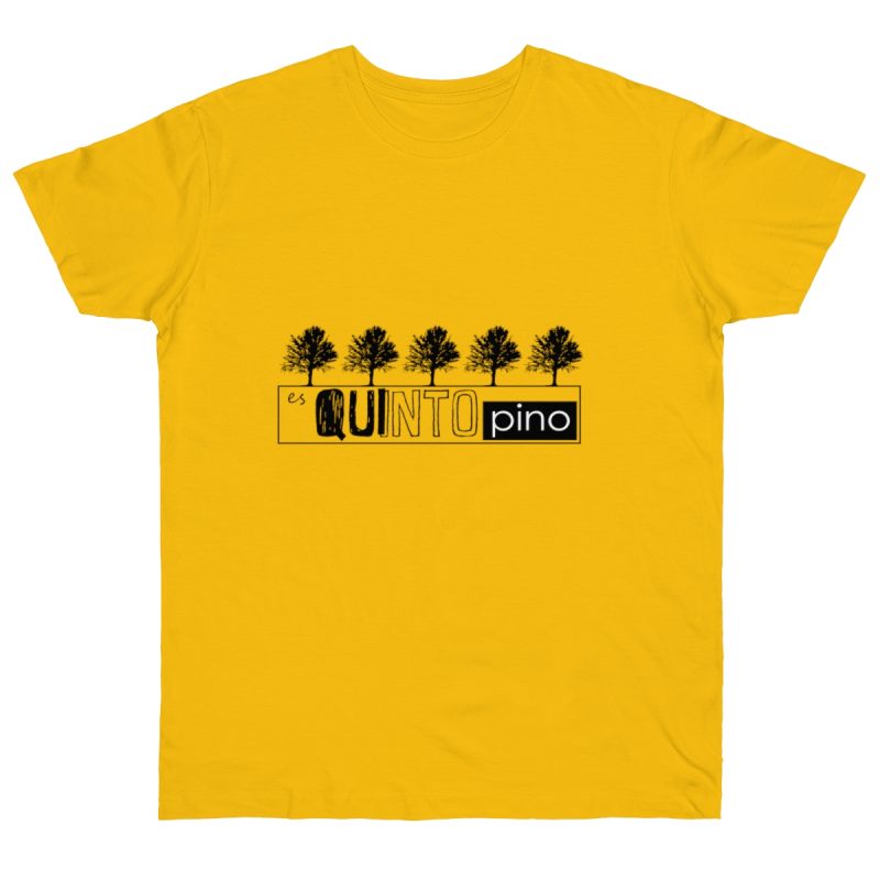 Camiseta punto liso - Amarillo dorado - Camiseta «Es quinto pino»