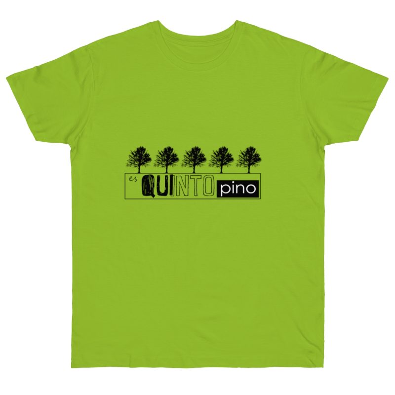 Camiseta punto liso - Verde orquidea - Camiseta «Es quinto pino»