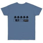 Camiseta punto liso - Azul vaquero - Camiseta «Es quinto pino» Camiseta punto liso - Azul vaquero - Camiseta «Es quinto pino»