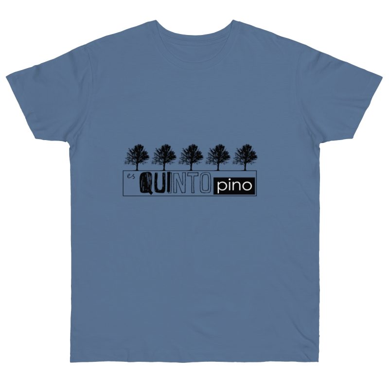 Camiseta punto liso - Azul vaquero - Camiseta «Es quinto pino»