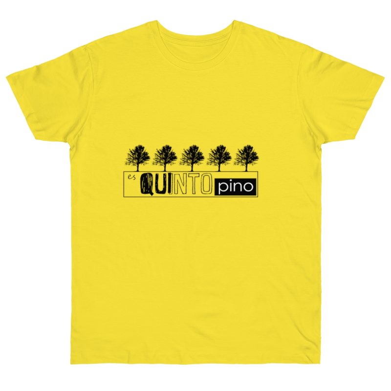 Camiseta punto liso - Amarillo solar - Camiseta «Es quinto pino»