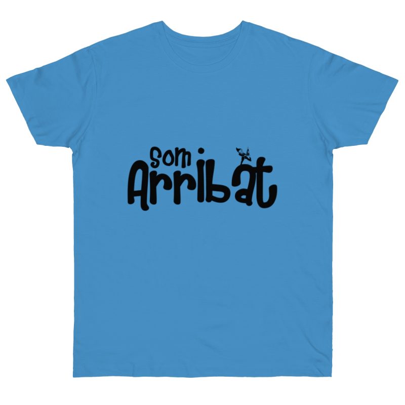 Camiseta punto liso - Azul celeste - Camiseta unisex «Som Arribat»
