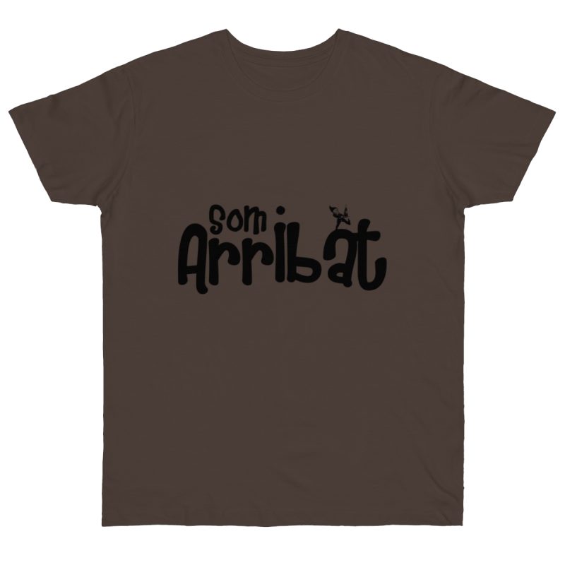 Camiseta punto liso - Marron oso - Camiseta unisex «Som Arribat»