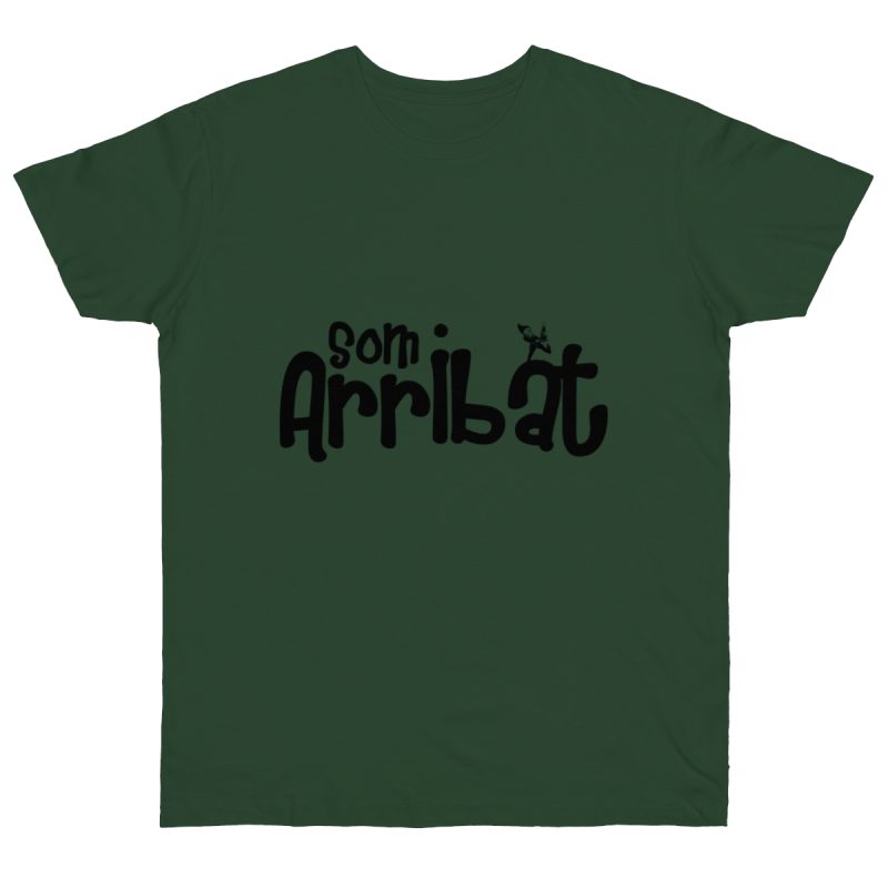 Camiseta punto liso - Verde botella - Camiseta unisex «Som Arribat»