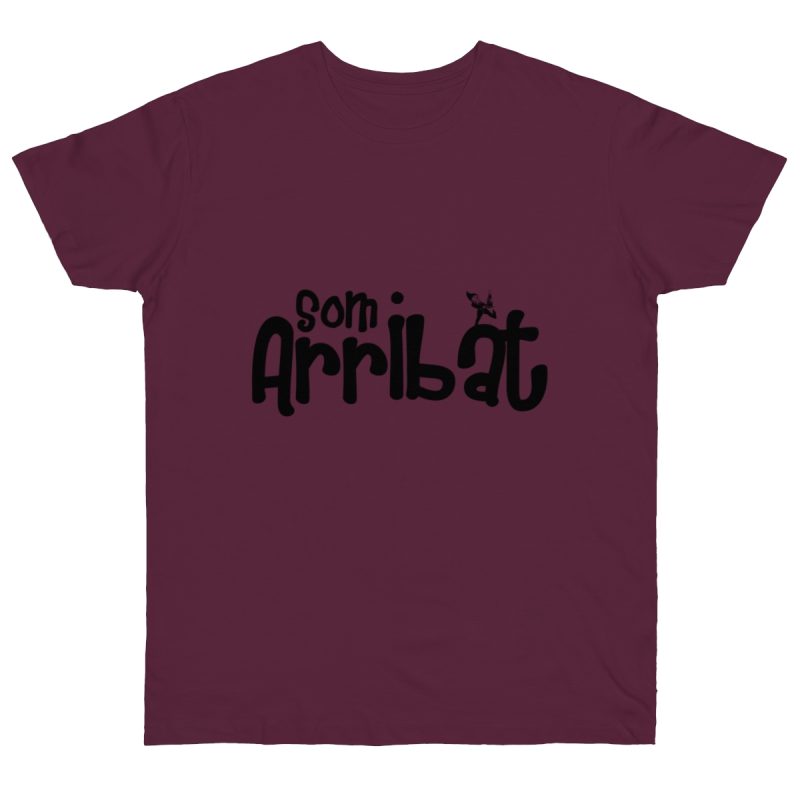 Camiseta punto liso - Burdeos - Camiseta unisex «Som Arribat»