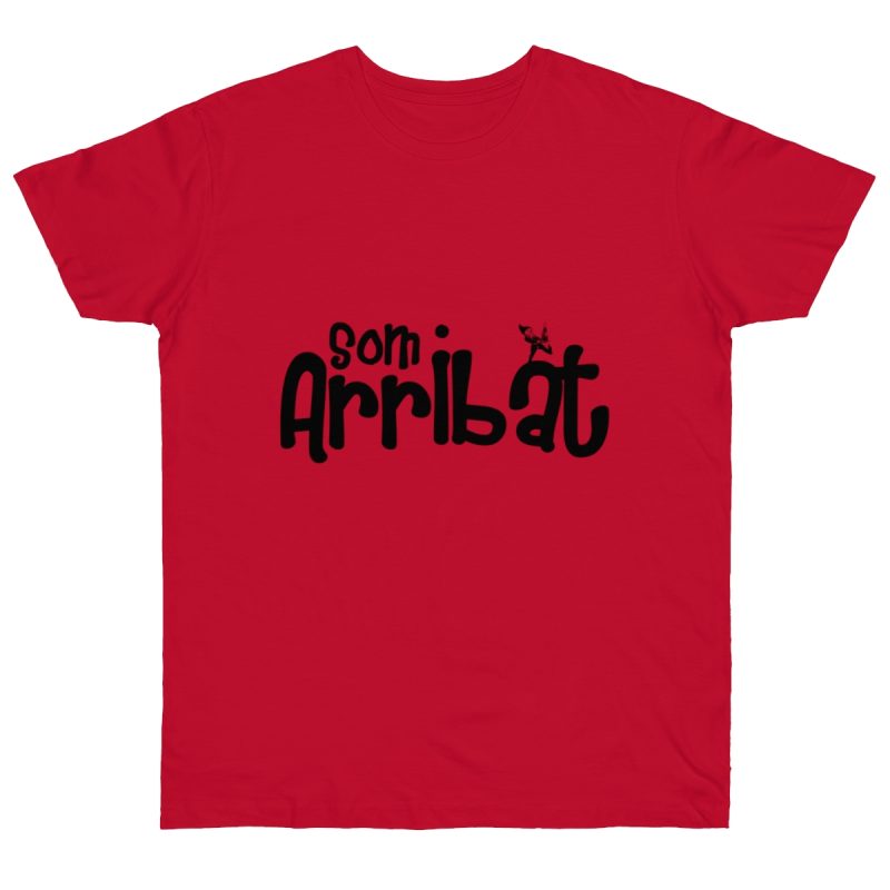 Camiseta punto liso - Rojo profundo - Camiseta unisex «Som Arribat»