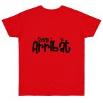 Camiseta punto liso - Rojo fuego - Camiseta unisex «Som Arribat»