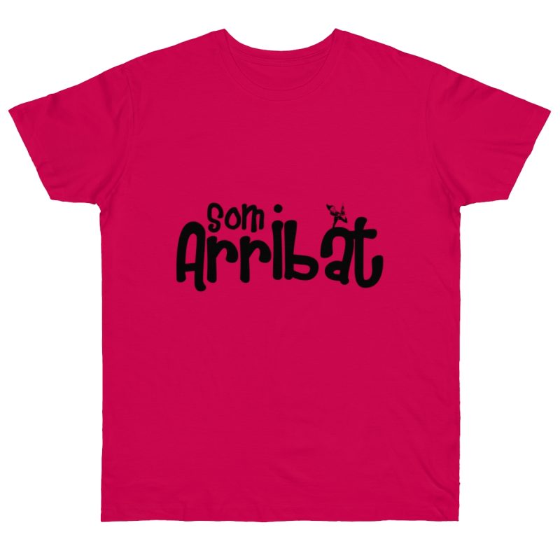 Camiseta punto liso - Fucsia - Camiseta unisex «Som Arribat»
