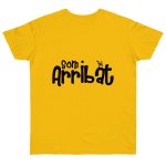 Camiseta punto liso - Amarillo dorado - Camiseta unisex «Som Arribat»