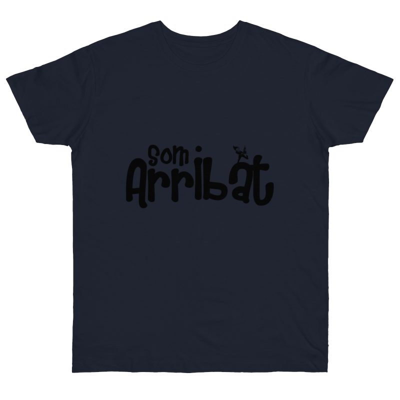 Camiseta punto liso - Azul marino - Camiseta unisex «Som Arribat»