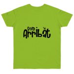 Camiseta punto liso - Verde orquidea - Camiseta unisex «Som Arribat»