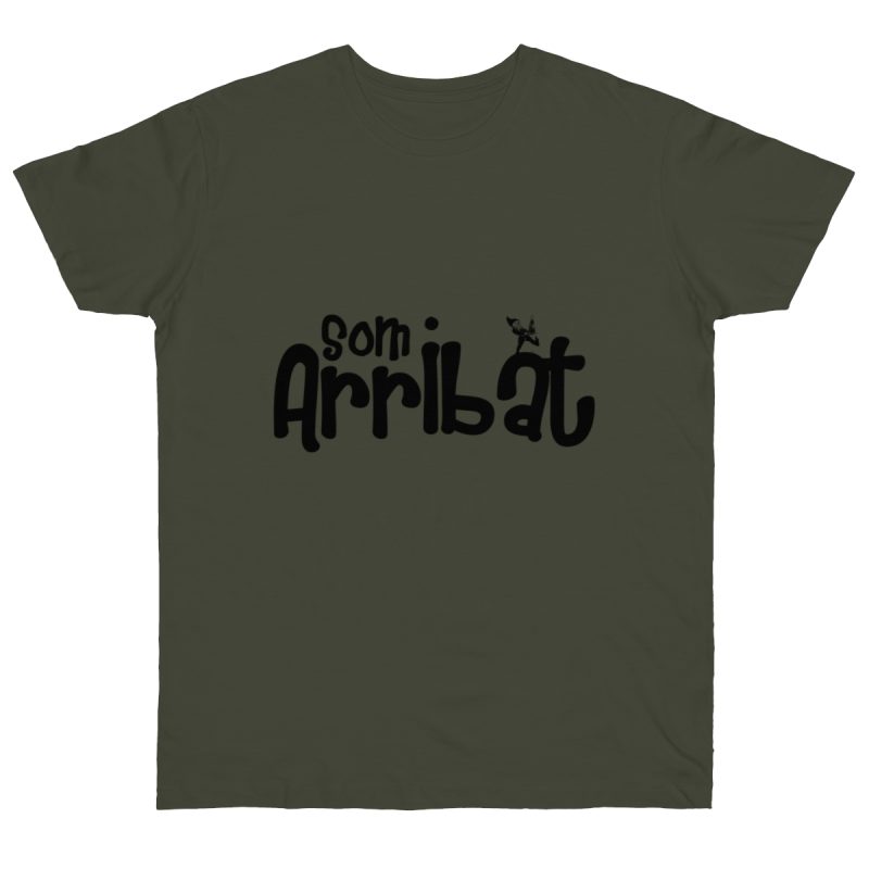 Camiseta punto liso - Caqui urbano - Camiseta unisex «Som Arribat»