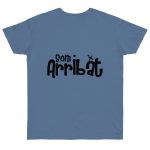 Camiseta punto liso - Azul vaquero - Camiseta unisex «Som Arribat»
