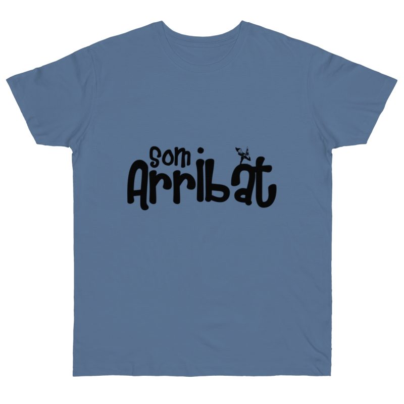 Camiseta punto liso - Azul vaquero - Camiseta unisex «Som Arribat»