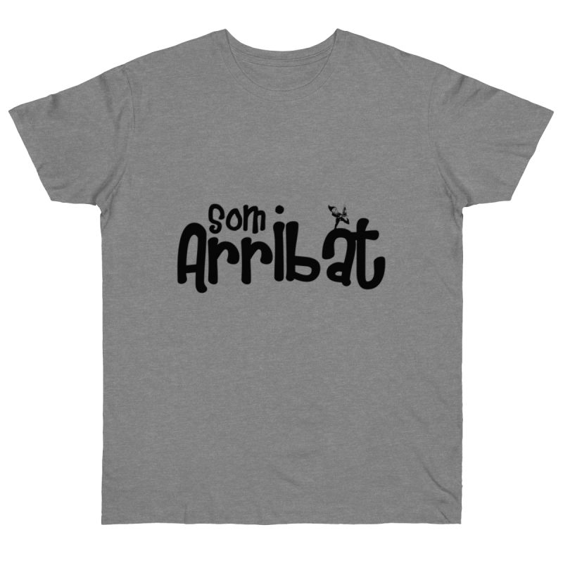 Camiseta punto liso - Gris deportivo jaspeado - Camiseta unisex «Som Arribat»