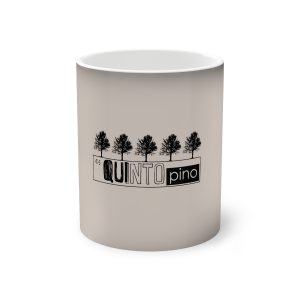 Taza magica que cambia de color - Negro - Camiseta «Es quinto pino»
