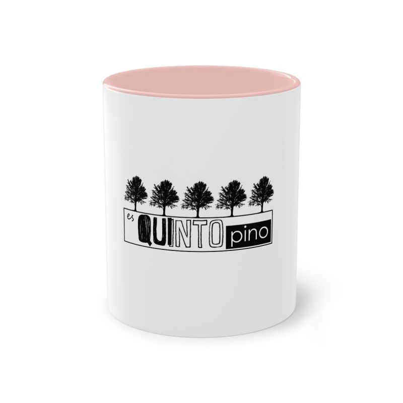 Taza bicolor - Rosa - Camiseta «Es quinto pino»