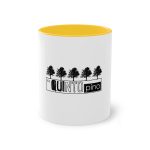 Taza bicolor - Amarillo dorado - Camiseta «Es quinto pino»