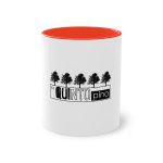 Taza bicolor - Rojo - Camiseta «Es quinto pino»