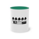 Taza bicolor - Verde oscuro - Camiseta «Es quinto pino»