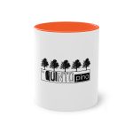 Taza bicolor - Naranja - Camiseta «Es quinto pino»