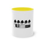 Taza bicolor - Amarillo - Camiseta «Es quinto pino»