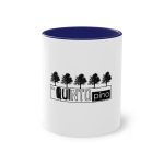 Taza bicolor - Azul oscuro - Camiseta «Es quinto pino»