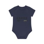 Body bebe manga corta organico - Azul marino nautico - Camiseta «Es quinto pino» Body bebe manga corta organico - Azul marino nautico - Camiseta «Es quinto pino»