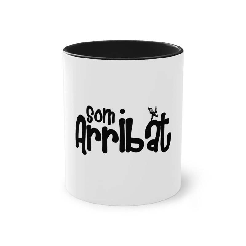 Taza bicolor - Negro - Camiseta unisex «Som Arribat» Taza bicolor - Negro - Camiseta unisex «Som Arribat»