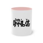 Taza bicolor - Rosa - Camiseta unisex «Som Arribat» Taza bicolor - Rosa - Camiseta unisex «Som Arribat»