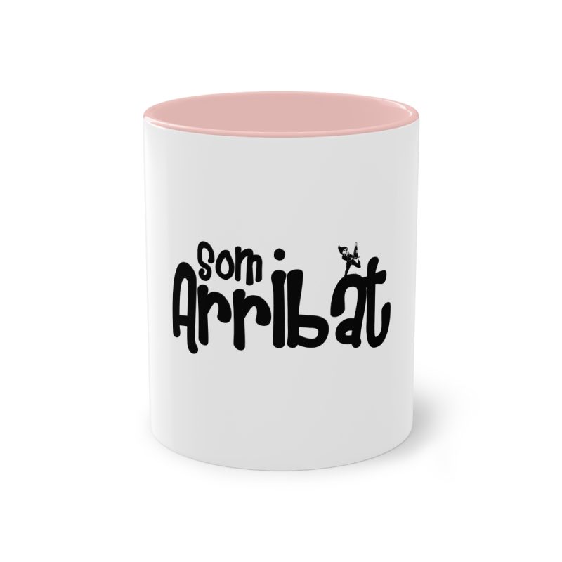Taza bicolor - Rosa - Camiseta unisex «Som Arribat»