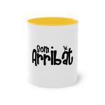 Taza bicolor - Amarillo dorado - Camiseta unisex «Som Arribat» Taza bicolor - Amarillo dorado - Camiseta unisex «Som Arribat»