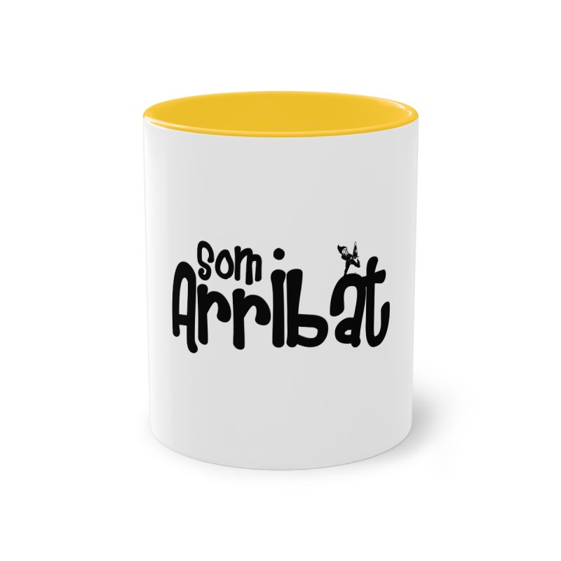 Taza bicolor - Amarillo dorado - Camiseta unisex «Som Arribat»