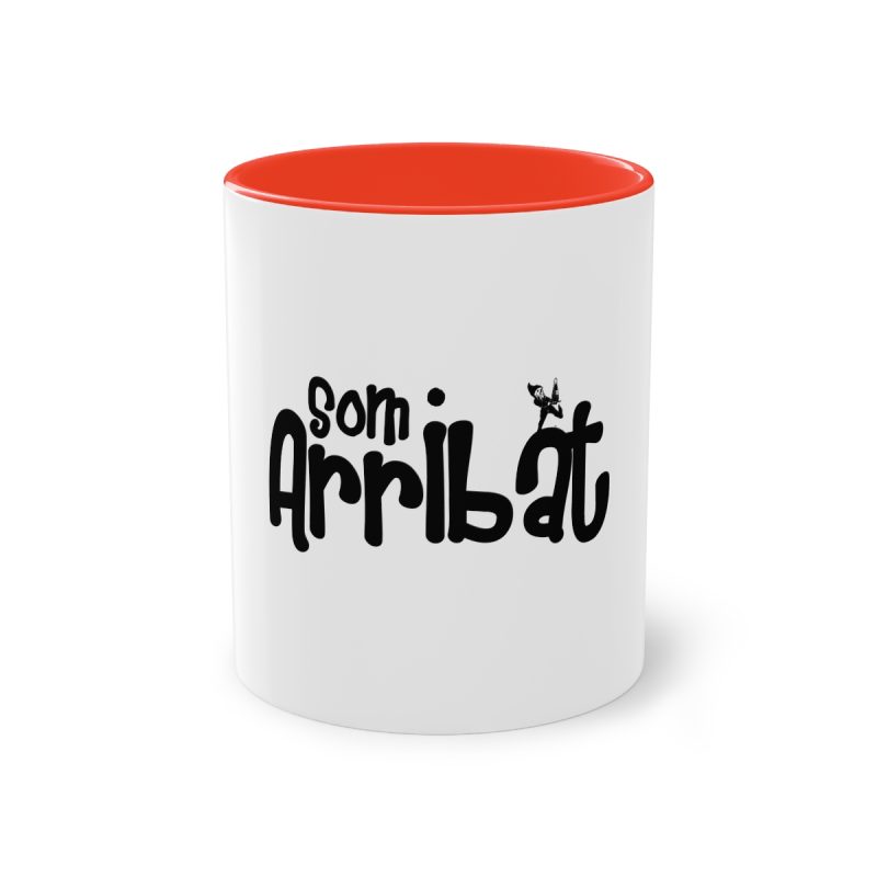 Taza bicolor - Rojo - Camiseta unisex «Som Arribat»
