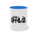 Taza bicolor - Azul Cambridge - Camiseta unisex «Som Arribat» Taza bicolor - Azul Cambridge - Camiseta unisex «Som Arribat»