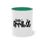 Taza bicolor - Verde oscuro - Camiseta unisex «Som Arribat» Taza bicolor - Verde oscuro - Camiseta unisex «Som Arribat»