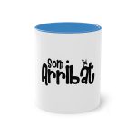 Taza bicolor - Azul claro - Camiseta unisex «Som Arribat» Taza bicolor - Azul claro - Camiseta unisex «Som Arribat»