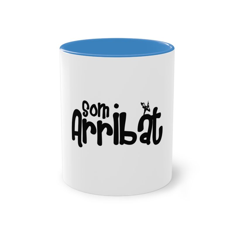 Taza bicolor - Azul claro - Camiseta unisex «Som Arribat»