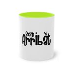 Taza bicolor - Verde claro - Camiseta unisex «Som Arribat» Taza bicolor - Verde claro - Camiseta unisex «Som Arribat»